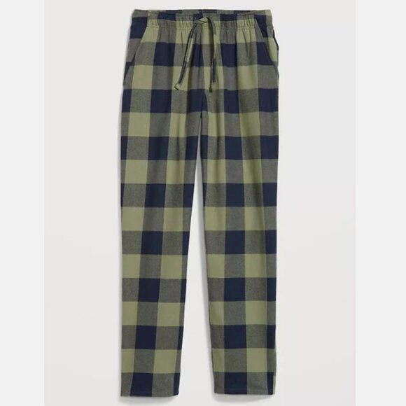 NWT Old Navy Green Buffalo Plaid Flannel Pajama Pants Sleep Lounge Men XL - Picture 3 of 3